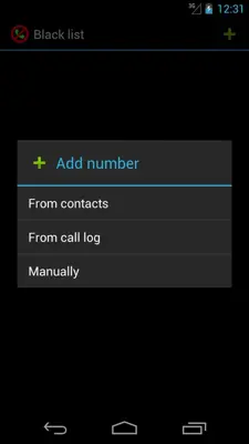 Call blocker android App screenshot 2